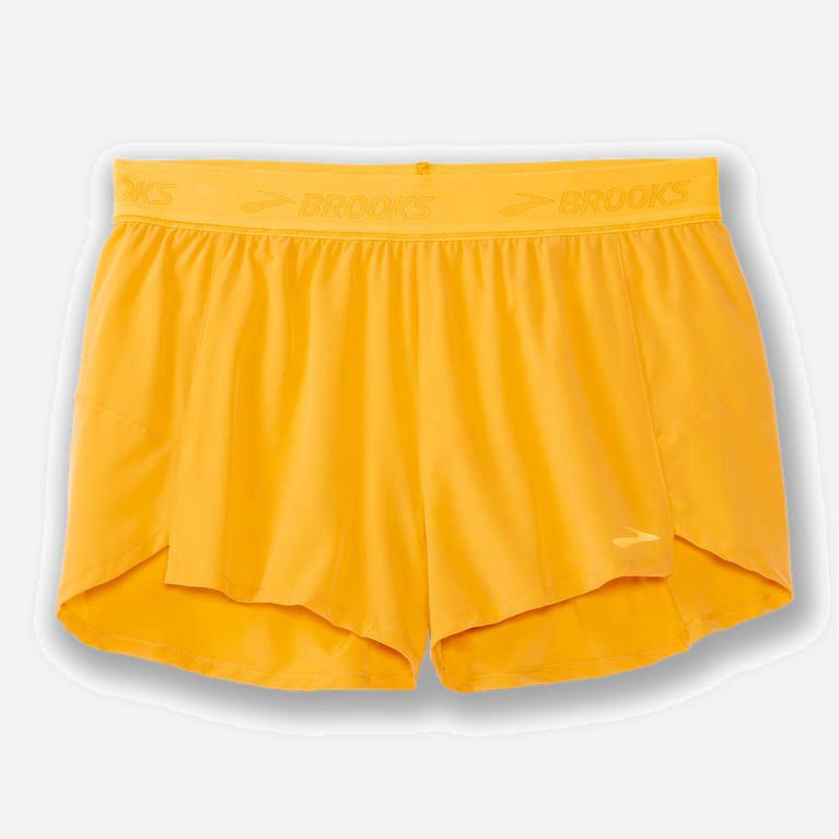 Brooks Chaser 3 Israel - Women's Running Shorts - Saffron/Orange (08956-BSMA)